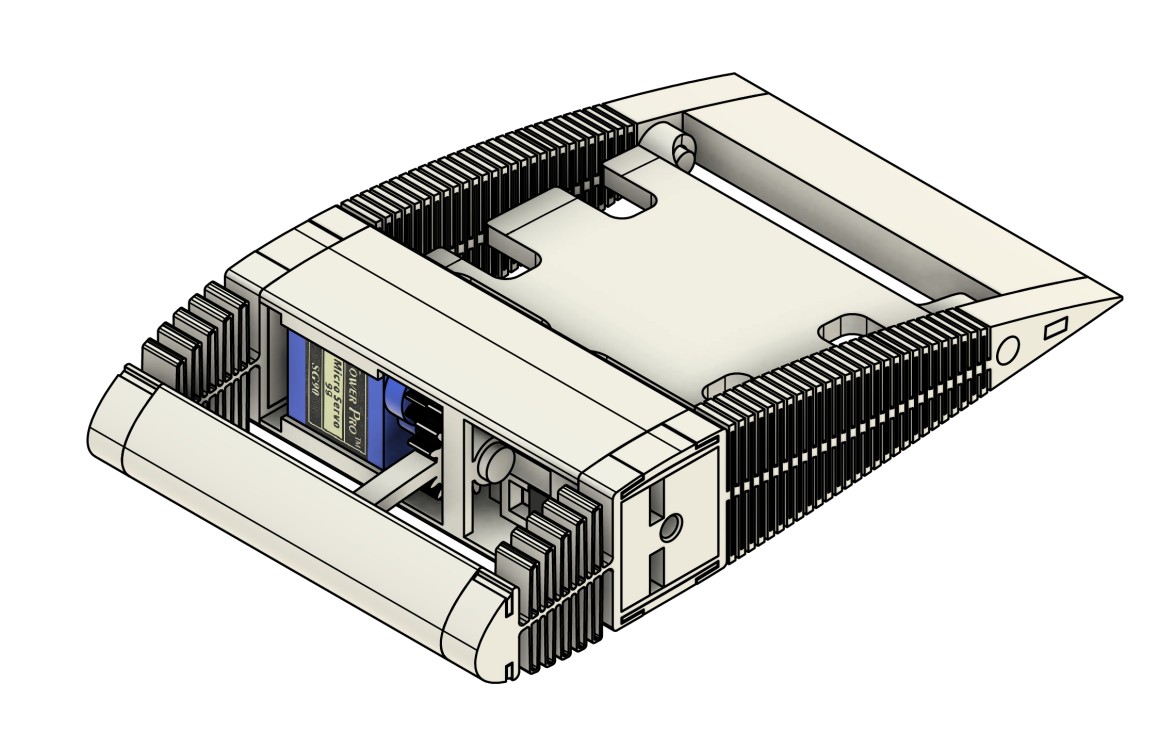 CAD model of morphing wing